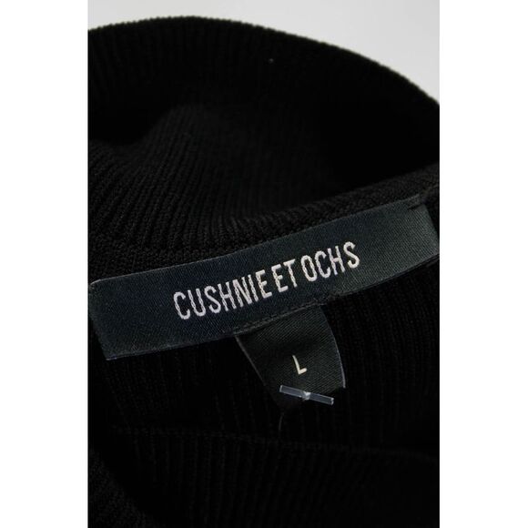 Cushnie Et Ochs Womens Sleeveless One Shoulder Choker A Line Dress Black Size L - Picture 4 of 7